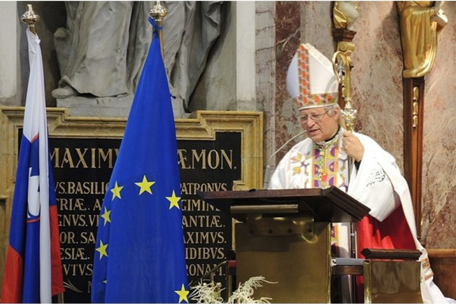 Nagovor škofa Glavana pri maši za domovino v ljubljanski stolnici