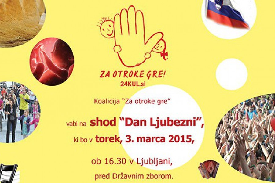 Dan ljubezni - shod v podporo pravic otrok in staršev