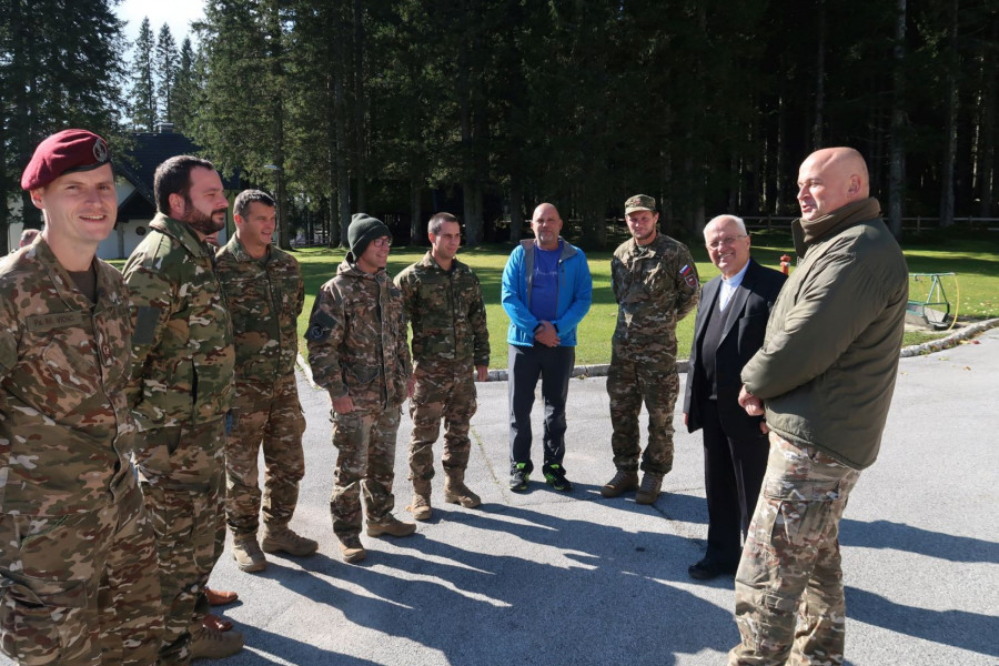 Obisk vojaškega vikariata na Pokljuki