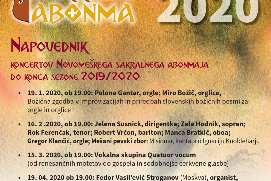 Novomeški sakralni abonma 2020