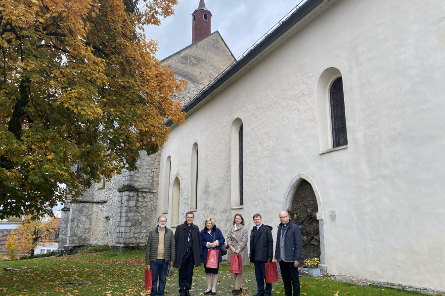 Prijateljski obisk pri škofu Andreju Sajetu