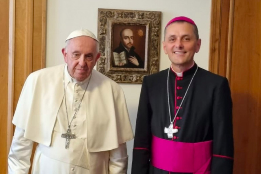 Predsednik SŠK škof Andrej Saje čestital papežu Frančišku ob 10. obletnici izvolitve