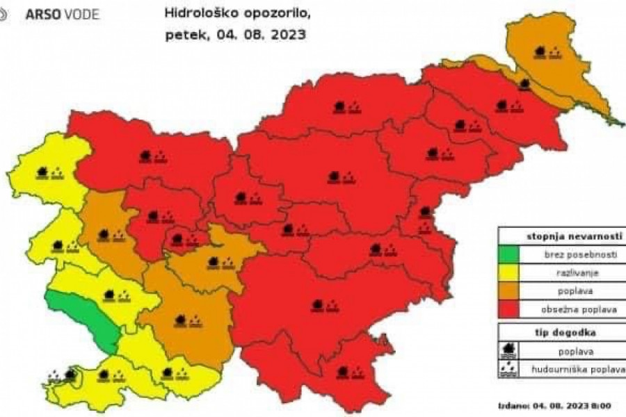 Izjava slovenskih škofov ob neurjih, ki pustošijo po Sloveniji